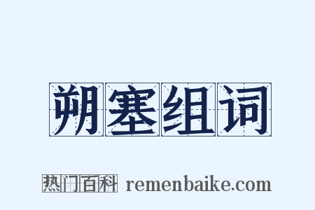 朔塞组词是什么意思的图片